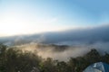 Landscape,ÃâÃÂ tourist tent in forest camp , Royalty Free Stock Photo